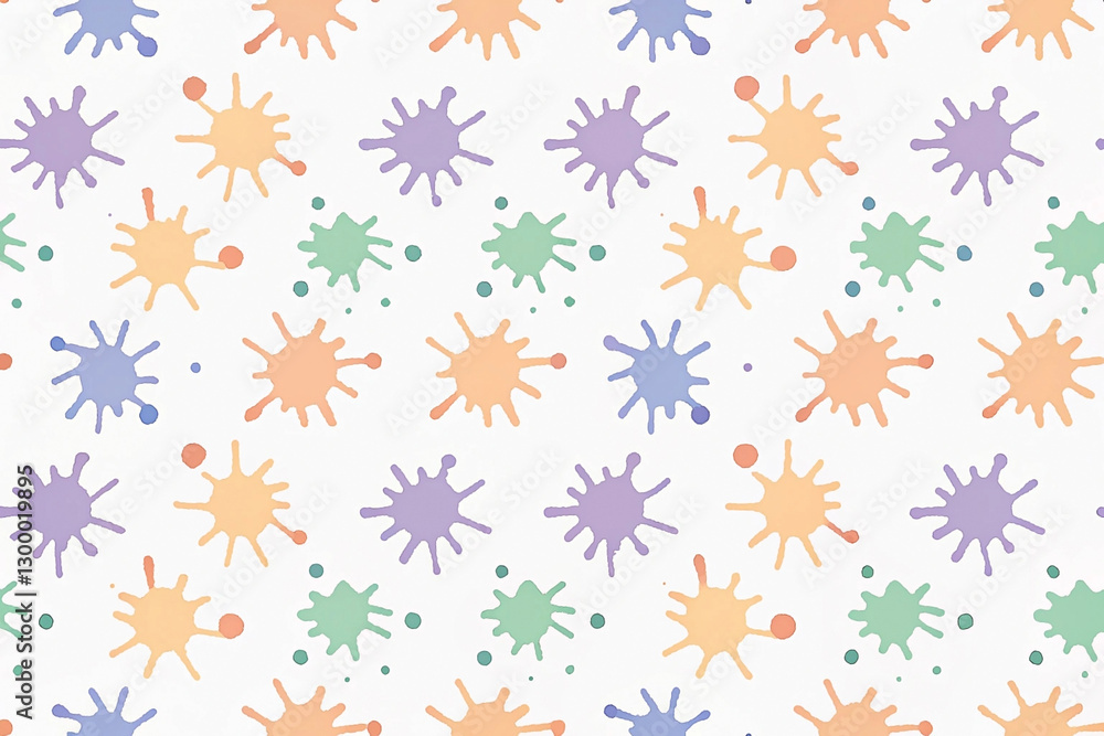 Pastel color splatter seamless pattern. Pastel color splatter seamless pattern.