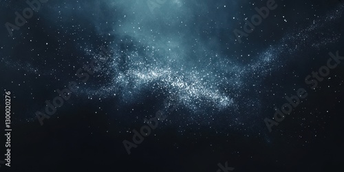 A depiction of the night sky with illuminated constellations and stardust