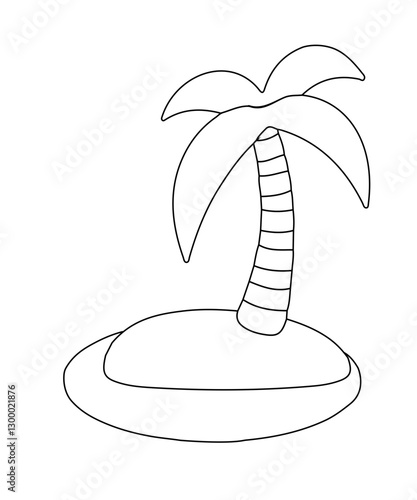 tropical palm tree