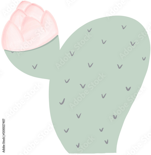 Trees, cactus, flowers