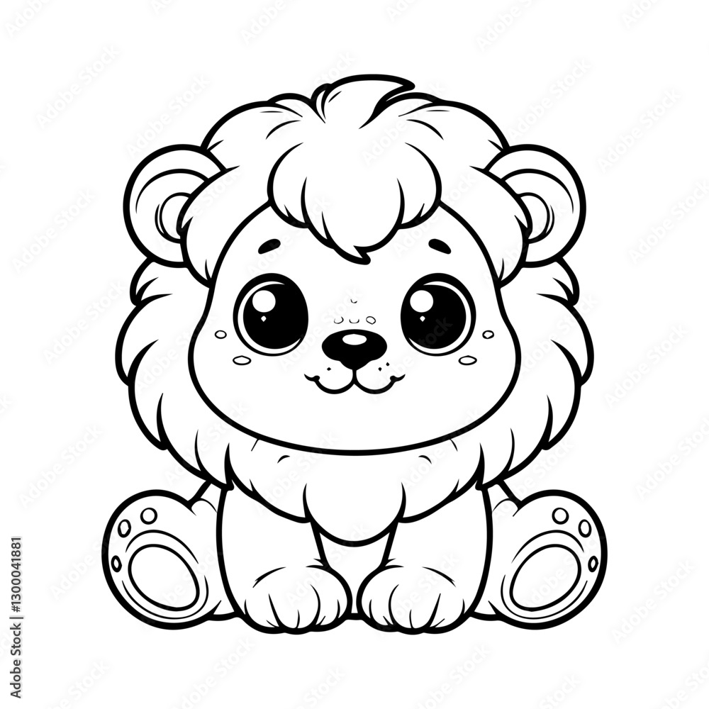 Fototapeta premium a illustration of lion