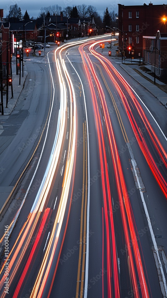 custom made wallpaper toronto digitalA mesmerizing time-lapse fusion of city lights turning on at dusk, windows glowing one by one, neon signs flickering to life, traffic building up, a vibrant shift from day to night, urban elegance,