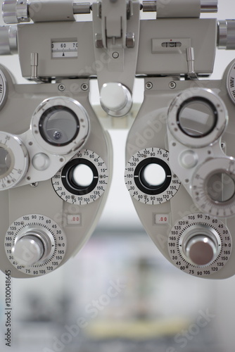 close up of a Phoropter 