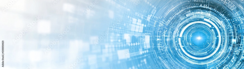 Abstract tech background, digital data, glowing circles, futuristic design, website banner Abstract tech background, digital data, glowing circles, futuristic design, website banner