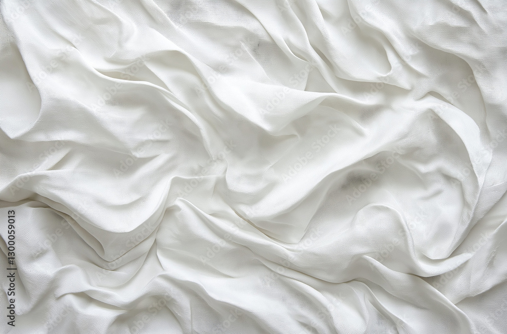 Soft White Textured Fabric Close-Up – Elegant Silky Material with Flowing Folds and Creases Creating Depth and Sophistication for Luxurious Interior and Fashion Design Inspiration Soft White Textured Fabric Close-Up – Elegant Silky Material with Flowing Folds and Creases Creating Depth and Sophistication for Luxurious Interior and Fashion Design Inspiration