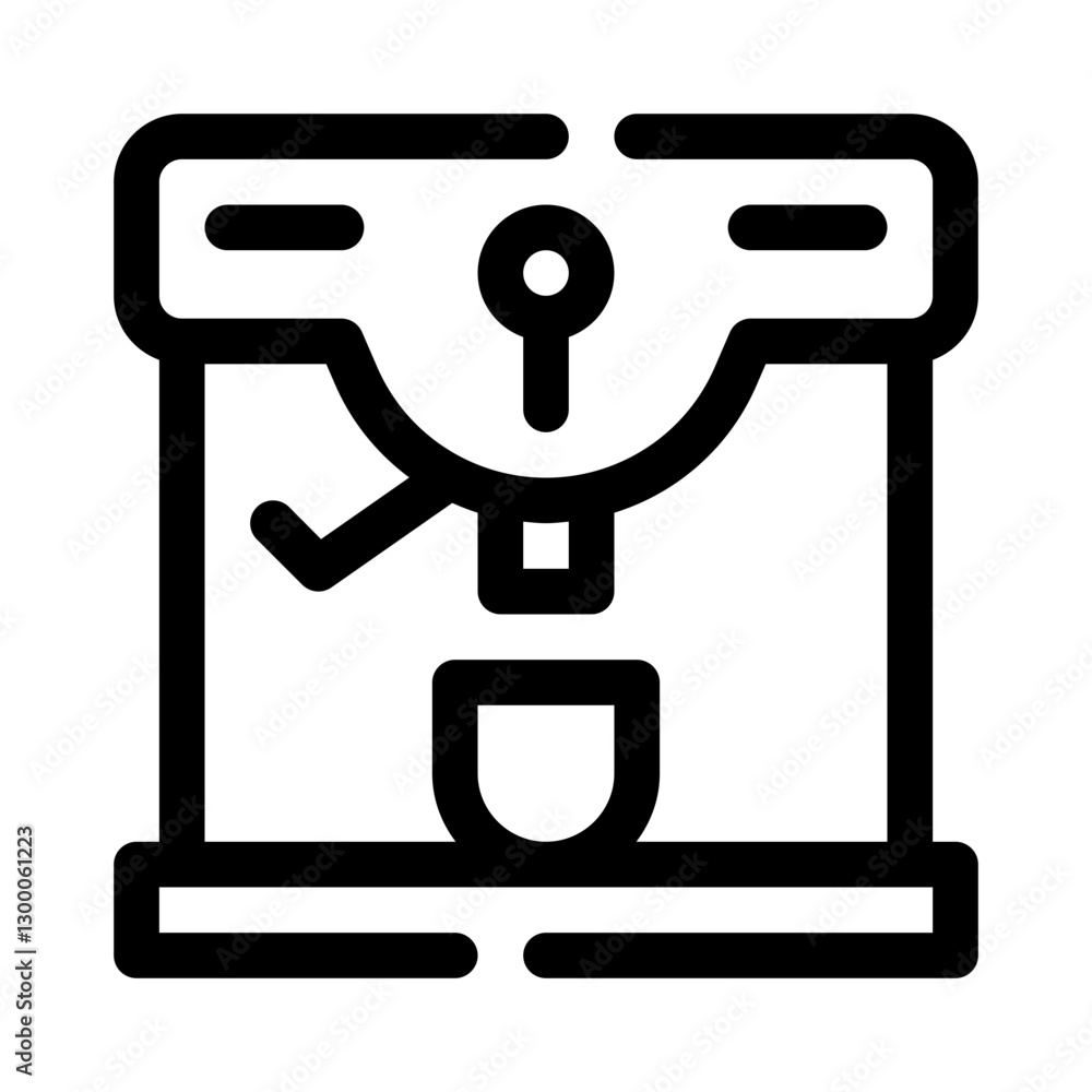 Espresso Machine & Coffee Brewing line icon Espresso Machine & Coffee Brewing line icon