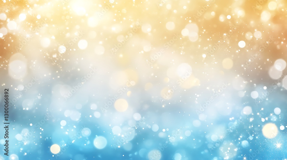 Festive background with sparkling bokeh lights in gold and blue for celebrations Festive background with sparkling bokeh lights in gold and blue for celebrations
