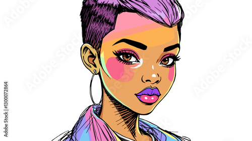 Vibrant Fashion Portrait