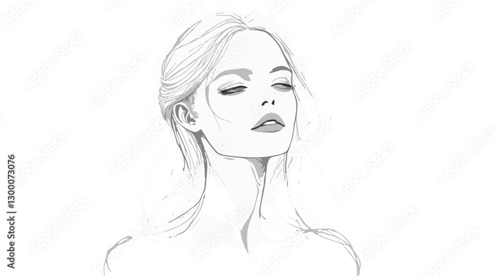 woman with flowing hair and spiritual aura woman with flowing hair and spiritual aura