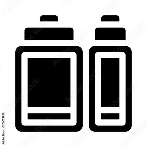 Ketchup & Mustard Bottles glyph icon