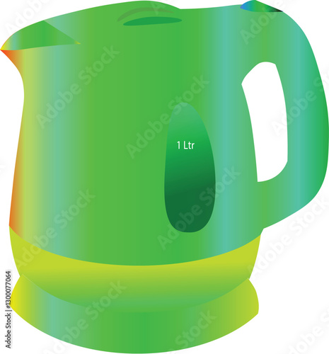  Electronic kettle for hot water or tea.
