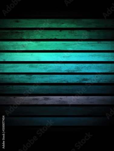 Wallpaper Mural Moody Aquamarine Wood Planks with Subtle Texture and Dark Gradient Torontodigital.ca