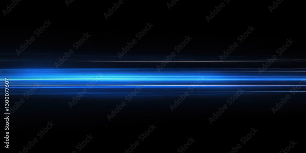 Obraz premium Abstract Blue Light Stream on Black Background Creating a Dynamic and Modern Visual Experience for Digital Art or Technology Projects