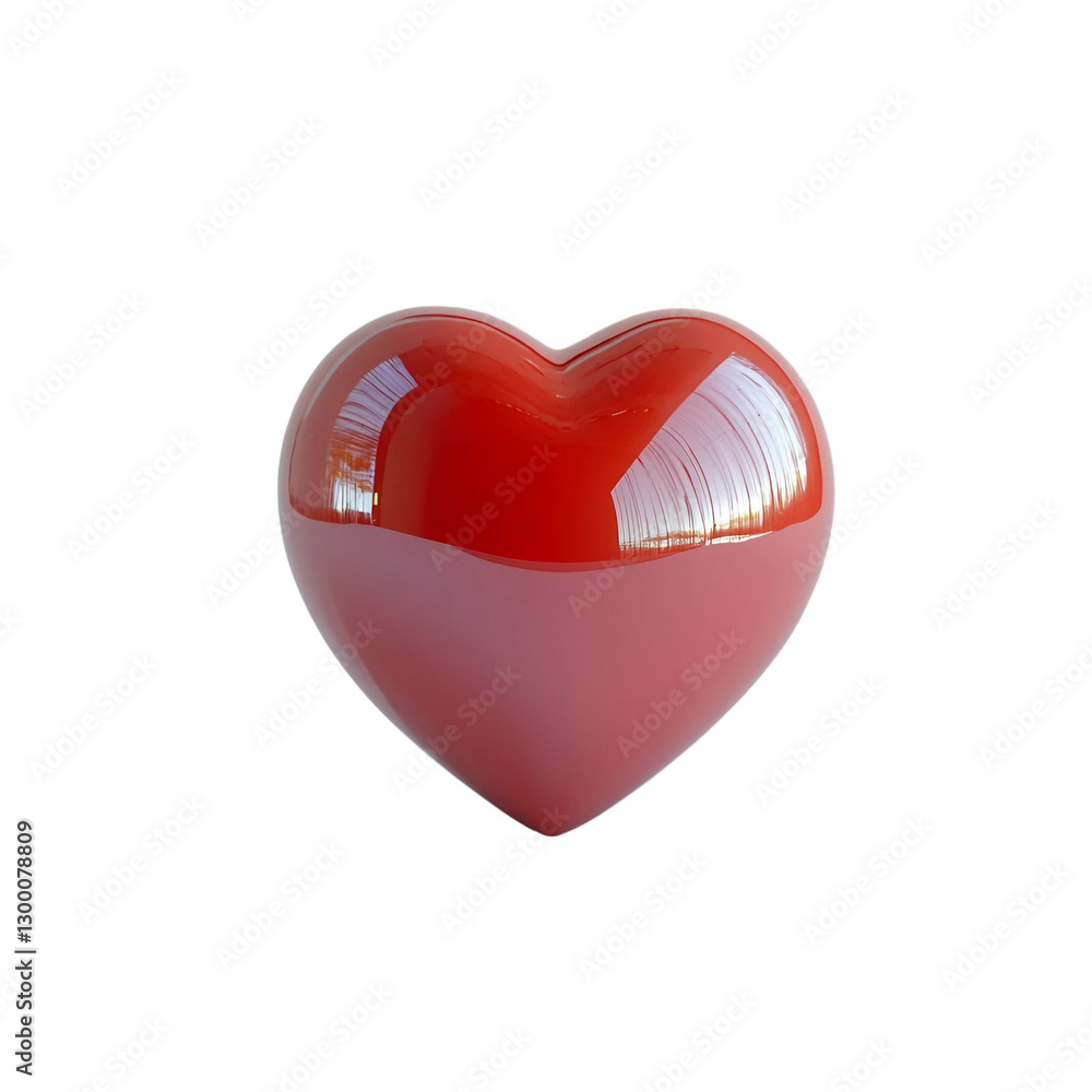 red heart 3d render icon in cartoon plastic style minimal isolated on transparent white background, clipping path red heart 3d render icon in cartoon plastic style minimal isolated on transparent white background, clipping path