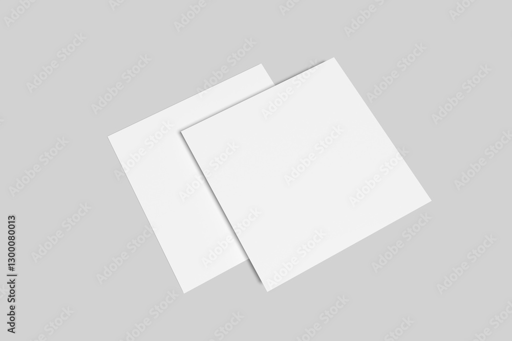 Square Flyer Blank Mockup Square Flyer Blank Mockup