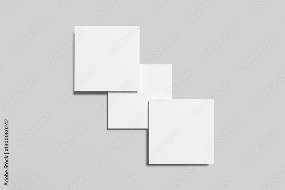 Square Flyer Blank Mockup Square Flyer Blank Mockup