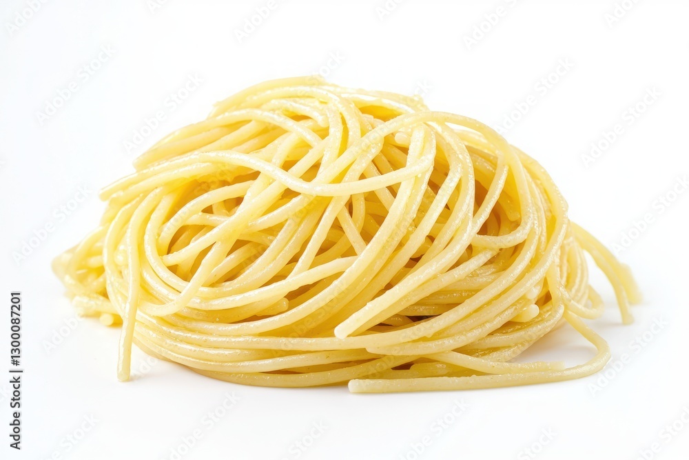 Minimalist pasta art on white backdrop showcasing a delectable swirl of noodles in a pure setting Minimalist pasta art on white backdrop showcasing a delectable swirl of noodles in a pure setting