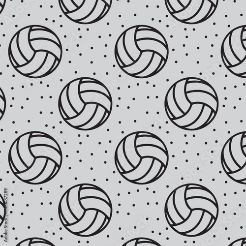 volleyball seamless pattern vector