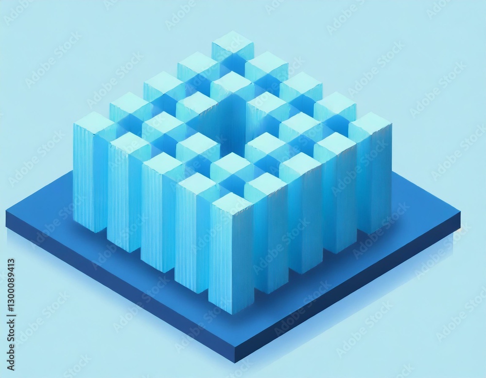Fototapeta premium 幾何学模様みたいなビル群のようなデザイン