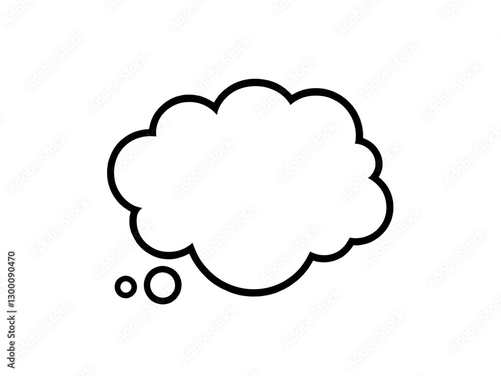Creative expression through thought bubbles exploring ideas and imagination in minimalist design Creative expression through thought bubbles exploring ideas and imagination in minimalist design