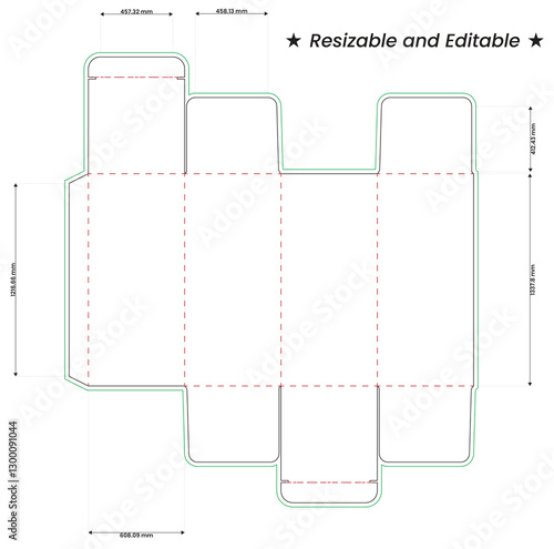 dieline and box dieline, die cut, cardboard box dieline, box die-line, die-line, dieline template