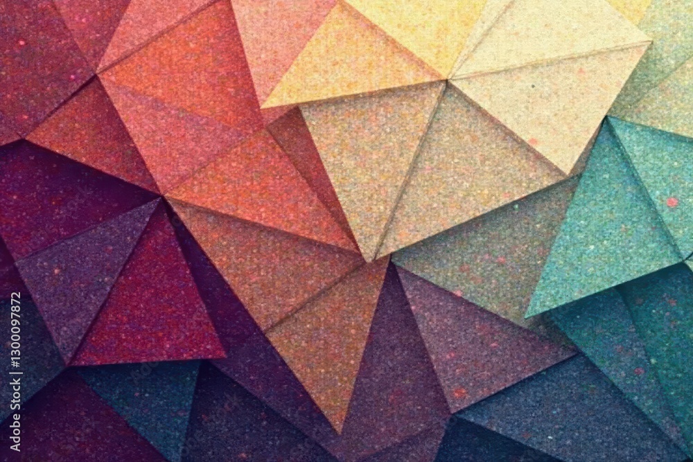 Obraz premium Interlocking triangles, muted tones, subtle texture , calm, sophisticated, muted tones