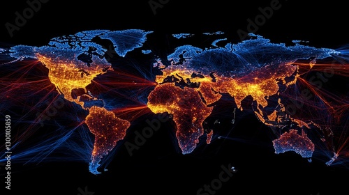 Global Network: A Visual Representation of Interconnectedness