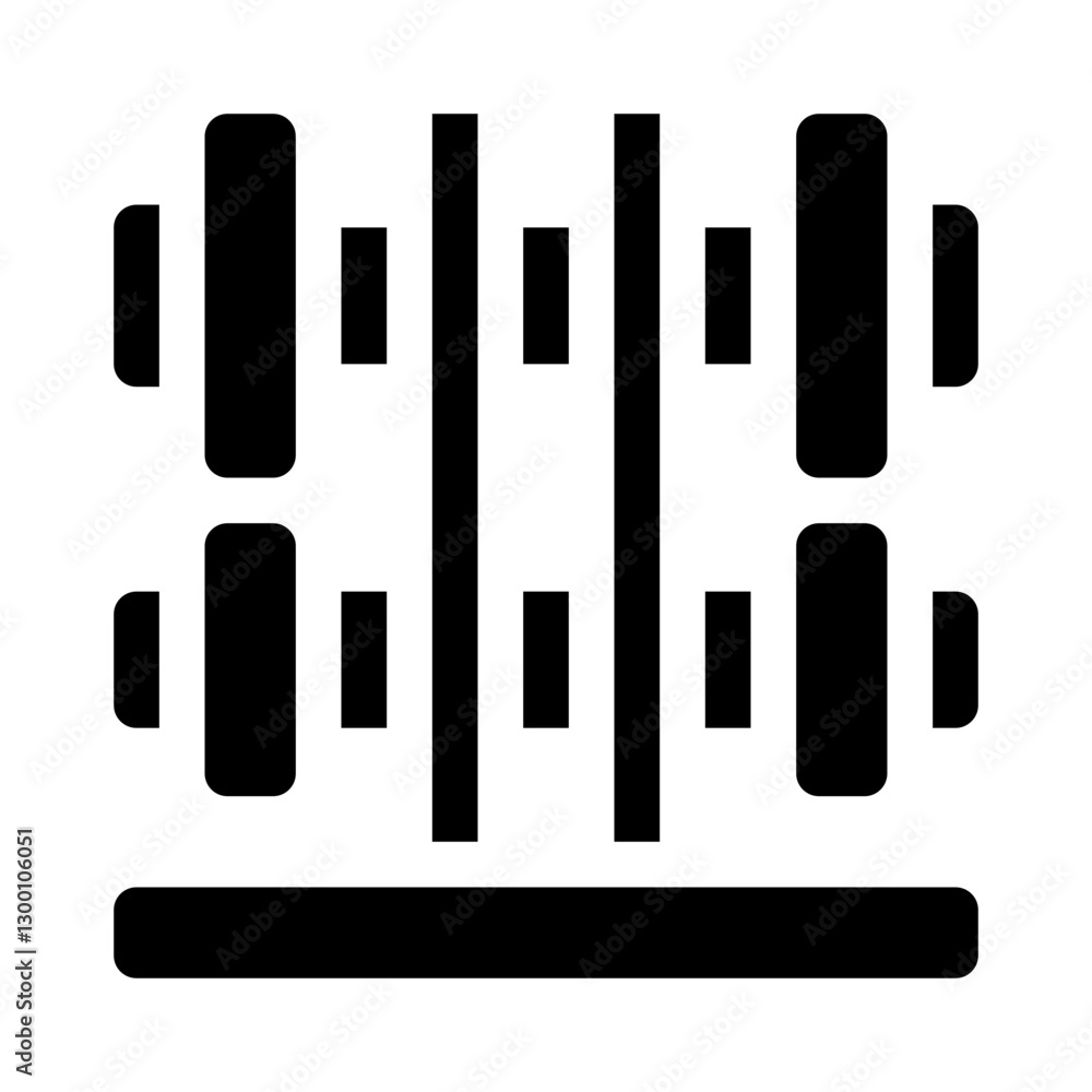 Dumbbell Rack in Gym glyph icon Dumbbell Rack in Gym glyph icon