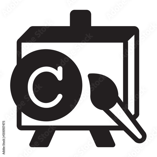 Art  glyph icon