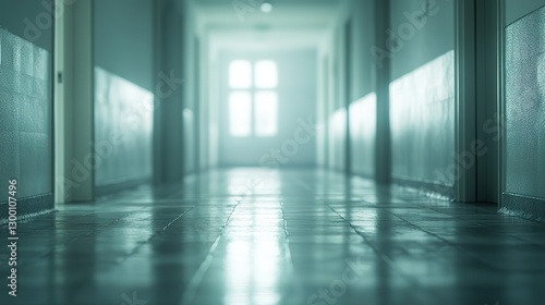 Wallpaper Mural White hospital hallway with an unfocused background in healthcare settings. typically features clean, unfocused background, 32k Resolution  Torontodigital.ca