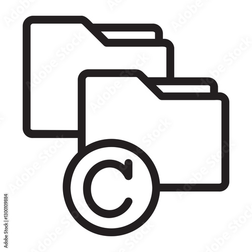 plagiarism line icon