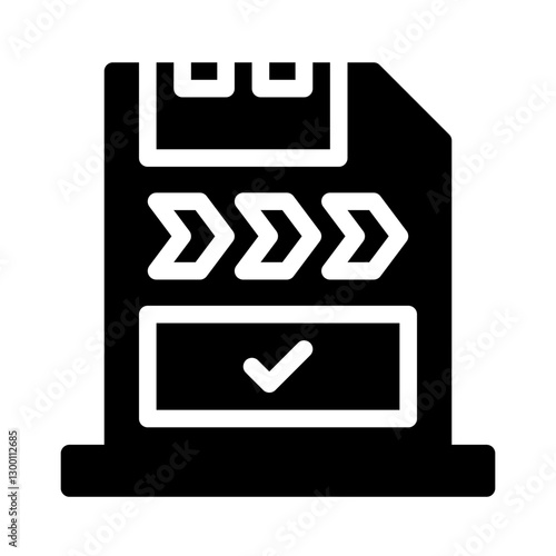 Icon Savings Memory With Style Glyph