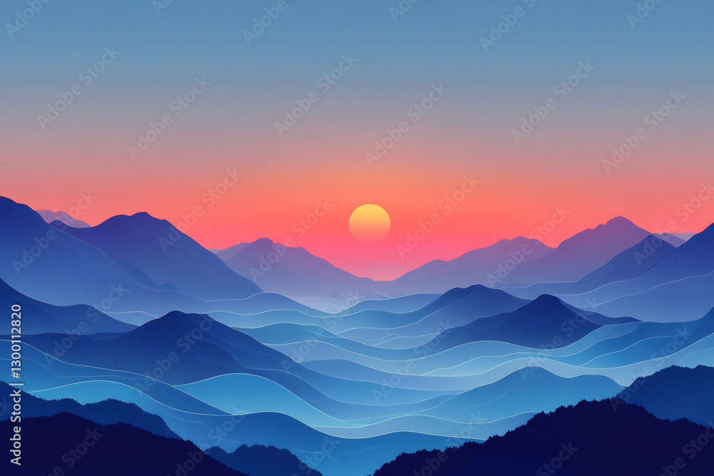 a flat vector background with a gradient of pastel colors, a flat vector background with a gradient of pastel colors,