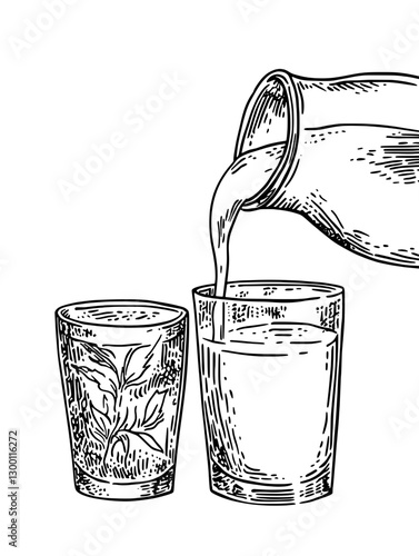 Pouring a refreshing beverage into a glass emphasizes the joy of enjoying drinks during gatherings or quiet moments