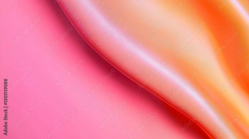 Fototapeta premium Abstract Pink and Orange Draped Fabric Texture