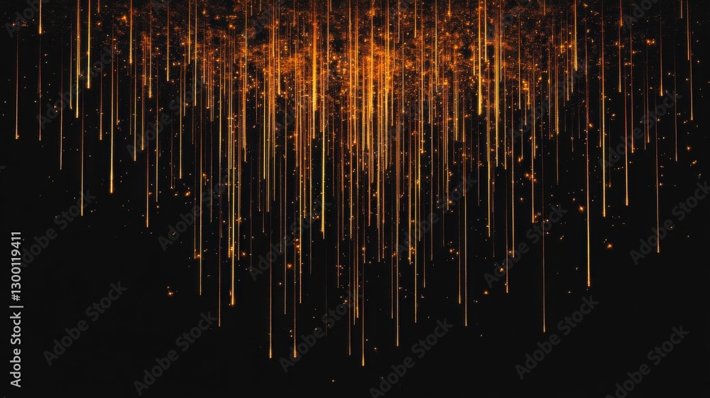 Abstract Golden Light Streaks Create Enchanting Cosmic Illusion Visualizing Mystical Night Sky Abstract Golden Light Streaks Create Enchanting Cosmic Illusion Visualizing Mystical Night Sky