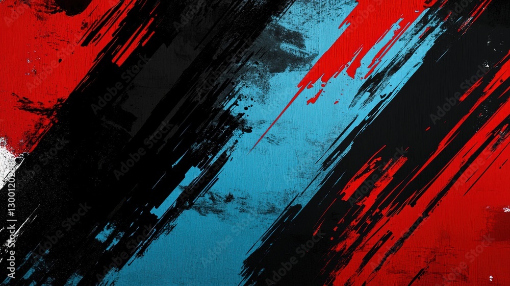 Abstract red, blue and black background with grunge brush strokes, textures for poster and web banner design, perfect for extreme, sportswear, racing, football, motocross, 32 k Resolution Abstract red, blue and black background with grunge brush strokes, textures for poster and web banner design, perfect for extreme, sportswear, racing, football, motocross, 32 k Resolution