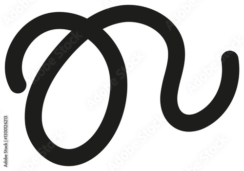 black line, squiggly line