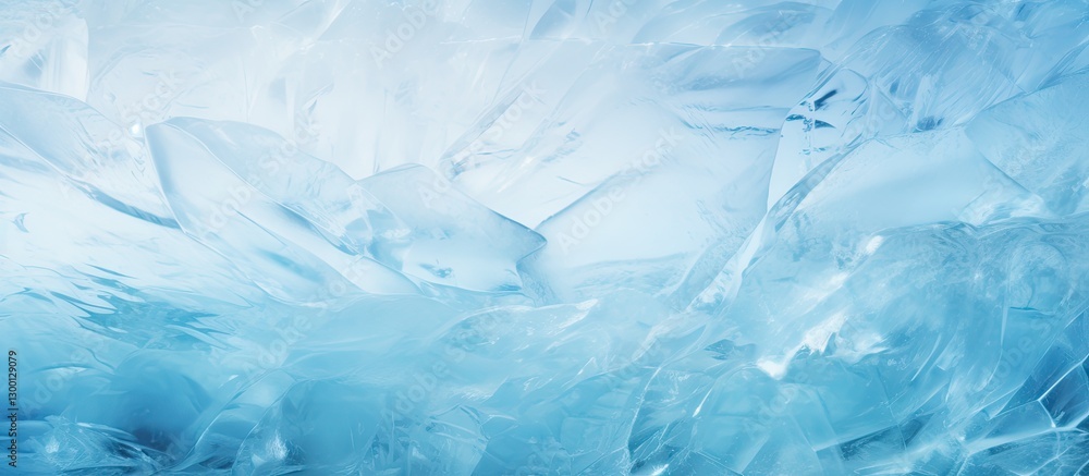 custom made wallpaper toronto digitalFrozen ice texture in varying shades of blue, featuring sharp crystalline formations and a smooth area for copy space, emphasizing a cool aesthetic.
