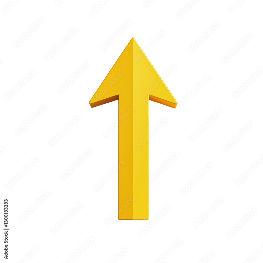 A vibrant yellow arrow pointing upwards against a stark backdrop symbolizing direction progress and upward trajectory in design A vibrant yellow arrow pointing upwards against a stark backdrop symbolizing direction progress and upward trajectory in design