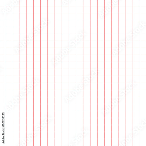 Red grid pattern background. Grid templates isolated on white background. Square grid lines black background - stock vector in eps 10.