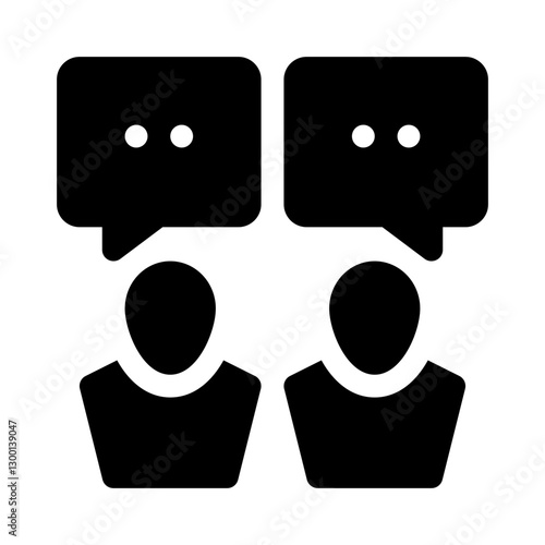 Counseling glyph icon