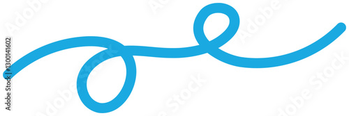 geschwungene blaue Linien