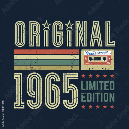 Original 1965, Limited Edition - Fresh Birthday Design. Good For Poster, Wallpaper, T-Shirt, Gift.