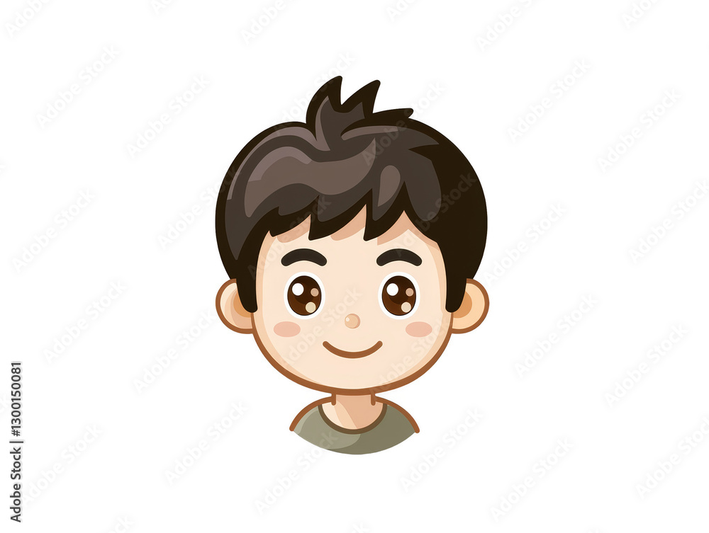 Stylish portrait, boy with green plaid background vibrant colors and youthful charm Stylish portrait, boy with green plaid background vibrant colors and youthful charm