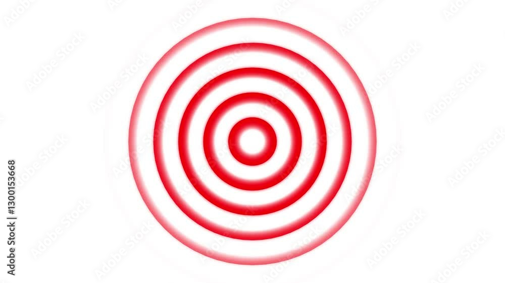 Abstract radio waves signal animation. Radio wave on a white background. Abstract radio waves signal animation. Radio wave on a white background.