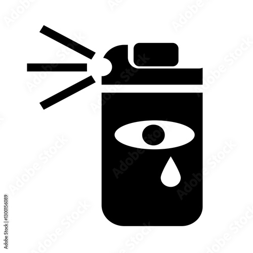 Pepper spray icon or symbol