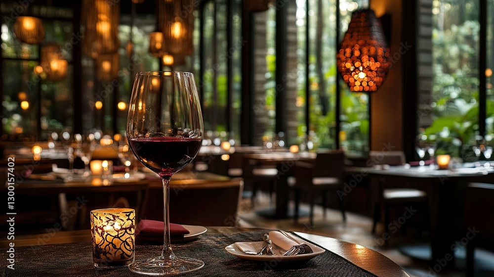 Elegant dining experience with wine fine restaurant indoor atmosphere cozy setting romantic vibes Elegant dining experience with wine fine restaurant indoor atmosphere cozy setting romantic vibes