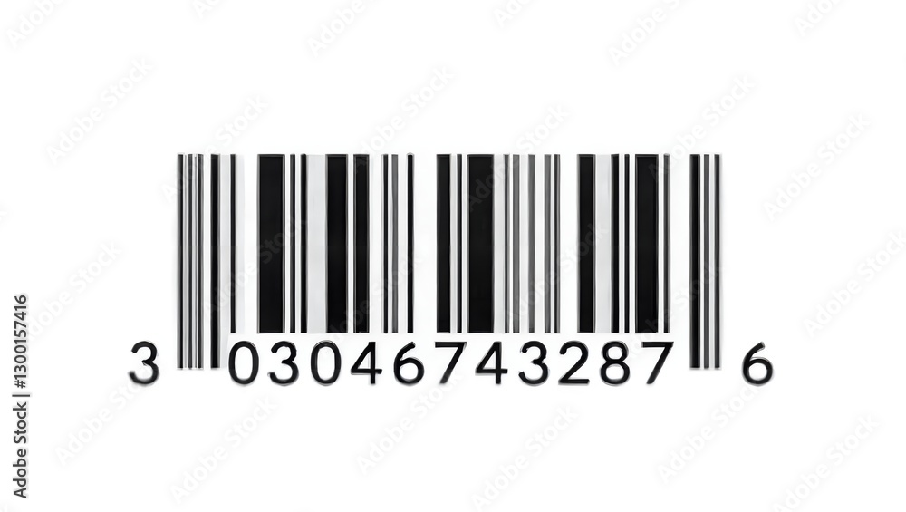 Barcode on white background Barcode on white background