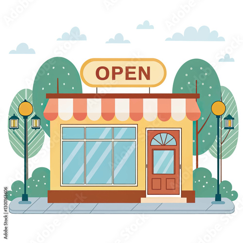 shop window illustration
